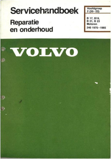 Rep  Onderh  B17, B19, B21, B23 Motoren '75 '85