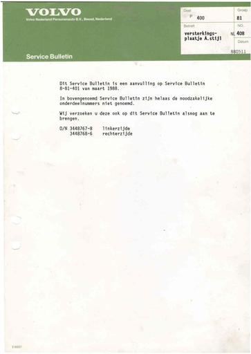 Bulletin 400 Versterking A stijl Mei'88