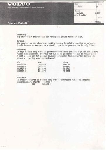 Bulletin 400 Bijgeluid Belts Nov'93