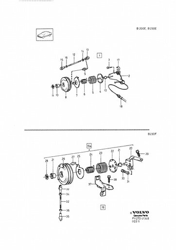 B200E, B230E, B230F Aansturing injectie