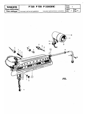 Instrument verlichting ,bediening
