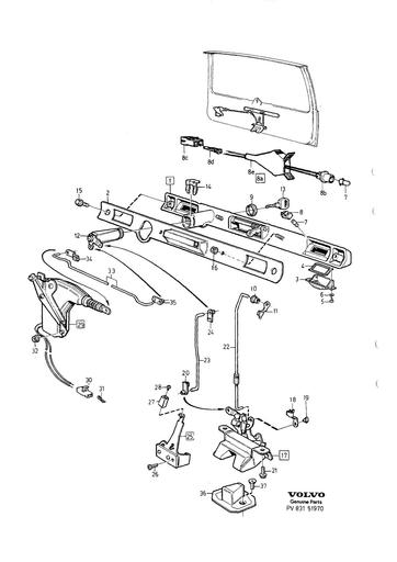 Achterklep slot