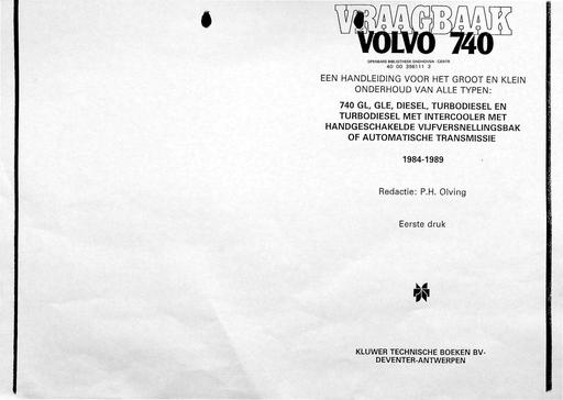 740 Automatische versnelling '84 '89