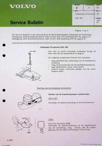 Bulletin Tankpomp Injectie