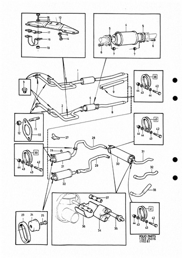 B27  1977 Excl B27F Uitlaatsysteem