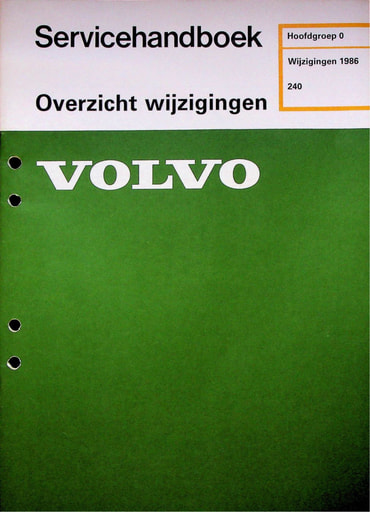 240, 260 Wijzigingen 1986