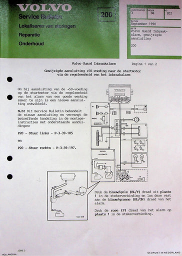 Service Bulletin Volvo Guard '90