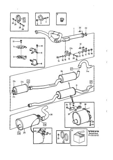 B28A, B28E Uitlaatsysteem