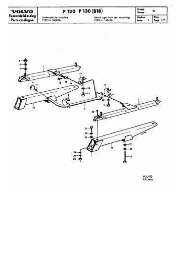 P120 Stoelbevestiging Ch 166400