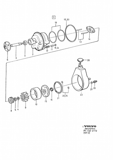 Servo pomp Oliereservoir