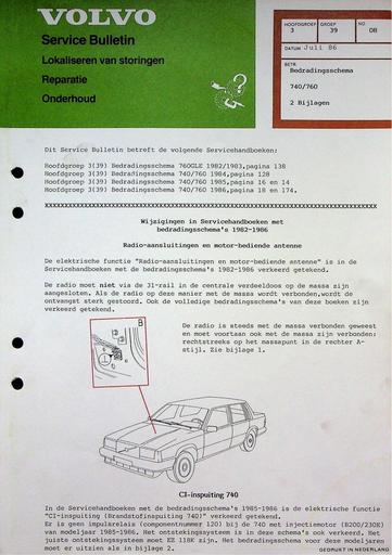 740 760 Bedradingsschema '86