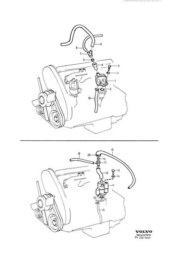 Carterontluchting B200E,F, B230E,F