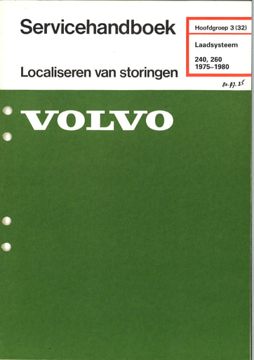 Storingen Laadsysteem 240, 260 '75 '80