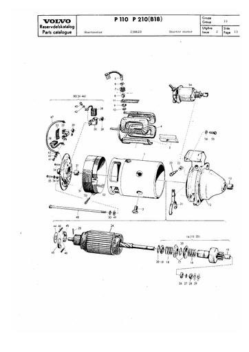 Startmotor componenten 238620