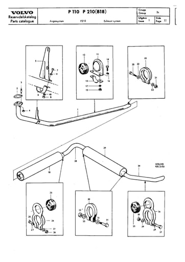 P 210 Uitlaat componenten B18