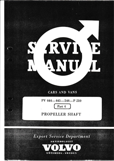 Manual PV444, 445, 544, P210 Cardanas