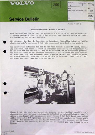 Bulletin 200 Onderstelbehandeling Apr'90