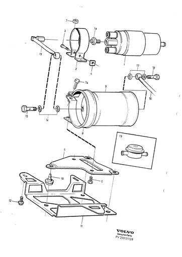 B200ET, B230ET, B230F, B280E, B280F Brandstofpomp