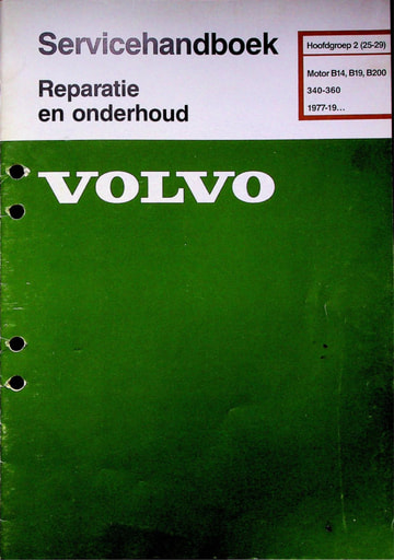 Rep  Onderh  B14, B19, B200 In  en Uitlaatsysteem '77
