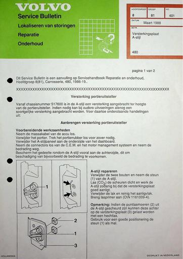 Bulletin 480 Versterking A stijl Mrt'88