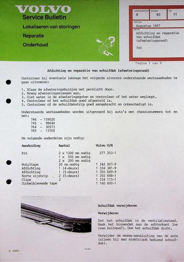 700 Schuifdak afwatering '87