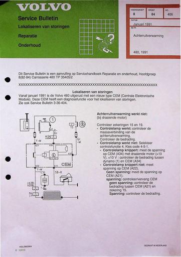 Bulletin 480 Achterruitverwarming Jan'91