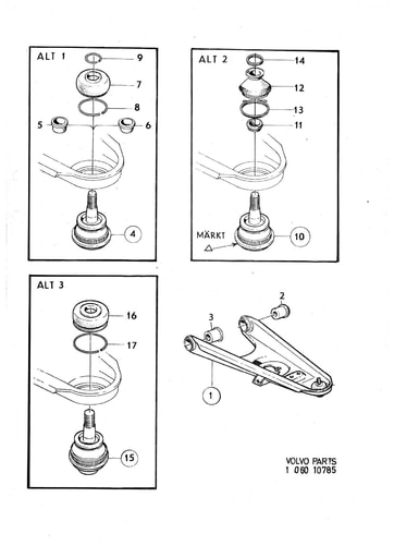 Draagarm, rubbers, fusee
