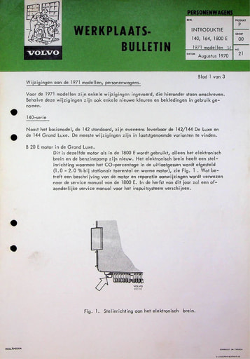 Bulletin Wijzigingen '71