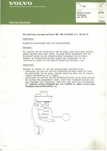 400 Bulletin Brandstofpomp Mrt'91