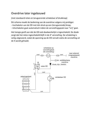 Aansturing Overdrive