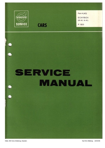 Manual Versnellingsbak M40 en M41
