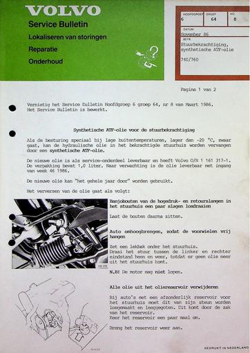 740 760 Olie Stuurbekrachtiging '86