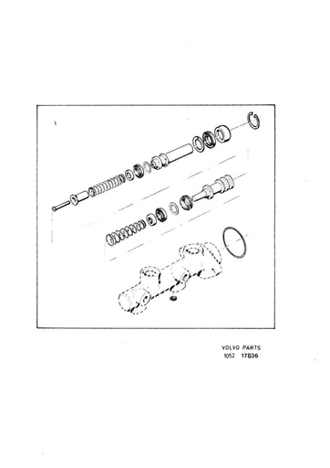 Hoofdremcilinder reparatieset