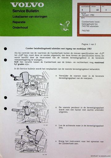 740 760 Camberhoek afstellen '86