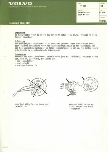 Bulletin Tankvlotter B19A '92