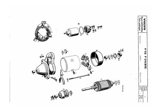 Startmotor componenten 240360