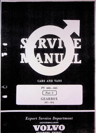 PV444, 445 Manual Versnellingsbak
