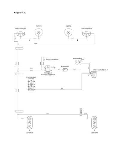 E schema knipperlicht