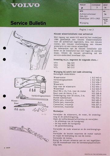 Bulletin 245, 265 Wisser achterruit '75 '83