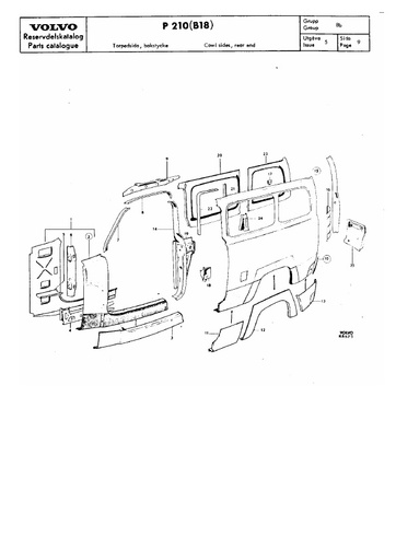 P 210 Zijpaneel componenten