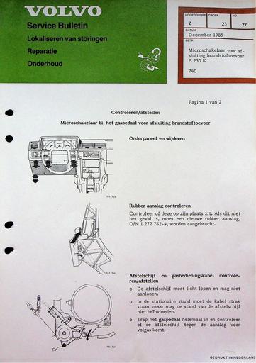 740 Afsluiting brandstof '85