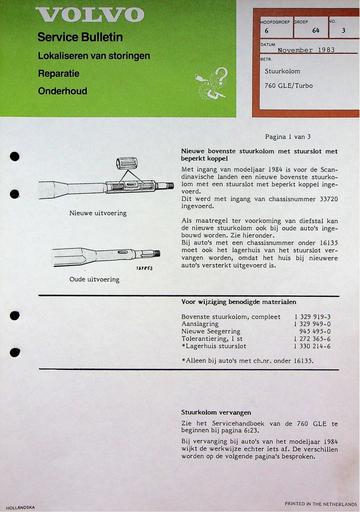 760 GLE Stuurkolom '83