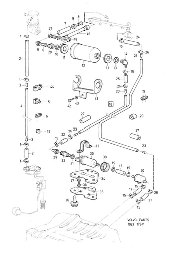 Brandstofleiding tank motor