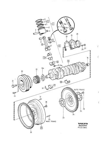 D24, D24T, D24TIC Krukas, zuigers