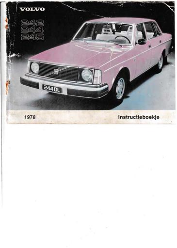 240 Instructieboekje 1978