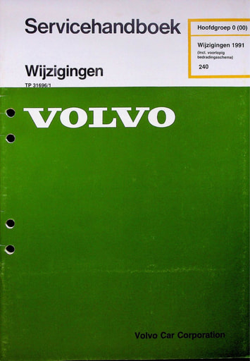 240, 260 Wijzigingen 1991