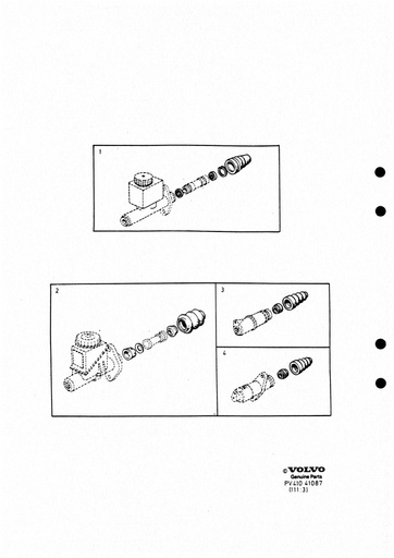 Reparatieset hoofd, hulpkoppelingscilinder