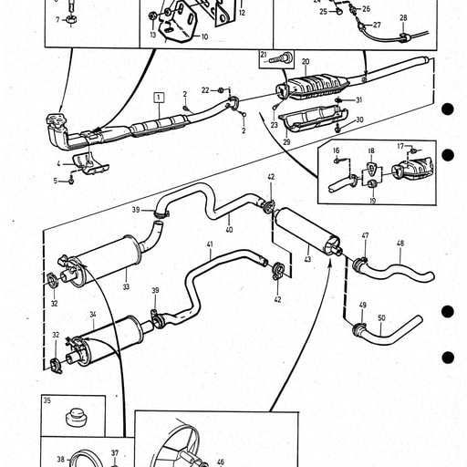 B200F, B230F, B230FD Uitlaatsysteem