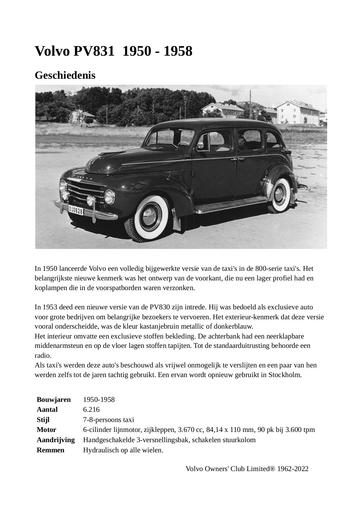 PV830 Geschiedenis