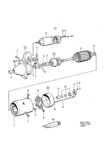 C303 Startmotor 1346707